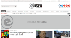 Desktop Screenshot of entrenoticias.com.br