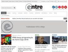Tablet Screenshot of entrenoticias.com.br